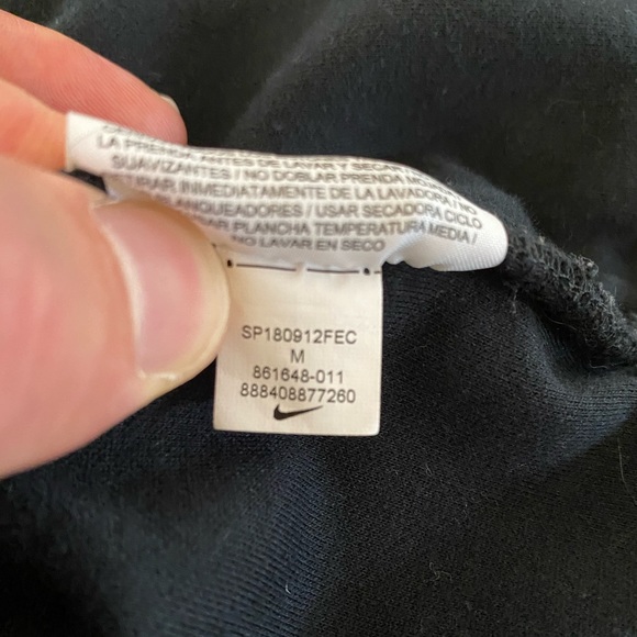 Vintage Nike Men’s Jacket Black Pink Sleeves Size Medium - Picture 4 of 7